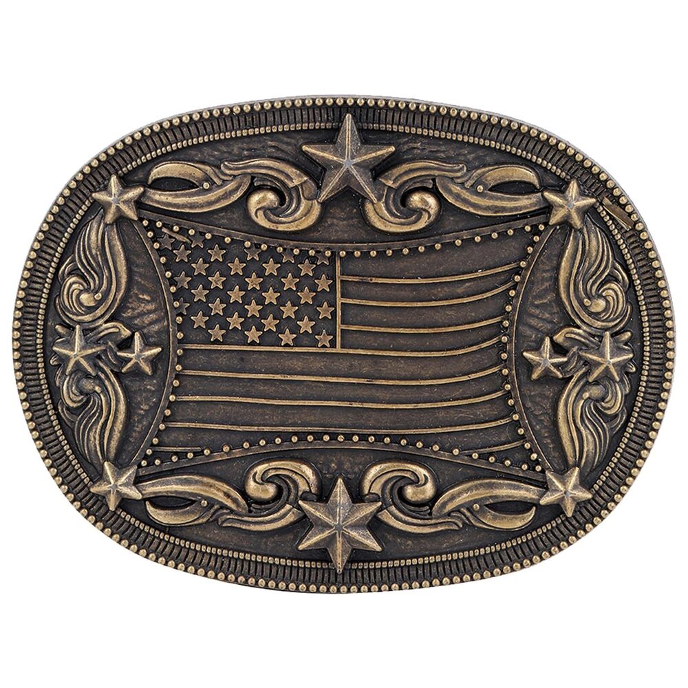 5059 Western Belt Buckle American Flag Belt Buckles Vintage Cowboy Cowgirl